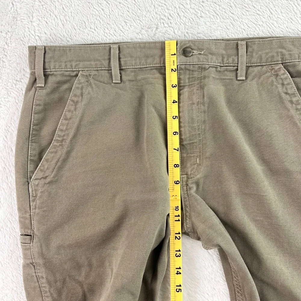 Carhartt‎ Relaxed Fit Work Pants Men's 38x30 Brown Cotton B299 MUS Baggy Utility